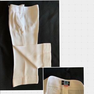 EMPORIO ARMANI Cropped Cream Pants Size 38 Italien